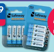Safeway AAA Alkaline Batteries 4 Pack-For 2