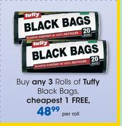 Tuffy Black Bags-Per Roll
