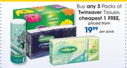 Twinsaver Tissues-Per Pack