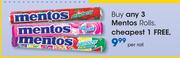 Mentos Rolls-Per Roll