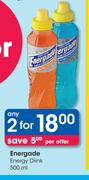 Energade Energy Drink-2 x 500ml