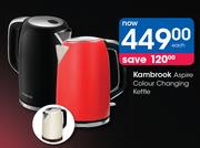 Kambrook Aspire Colour Changing Kettle-Each