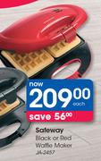 Safeway Black Or Red Waffle Maker Ja-2457