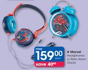 Marvel Headphones Or Retro Alarm Clocks-Each