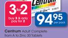 Centrum Adult Complete From A To Zinc-30 Tablets