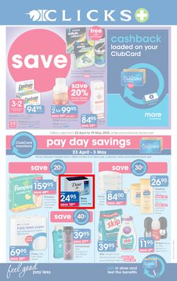 Clicks : Save (23 Apr - 19 May 2015), page 1