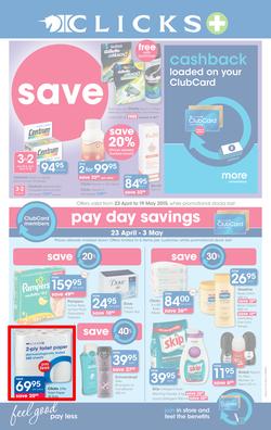 Clicks : Save (23 Apr - 19 May 2015), page 1