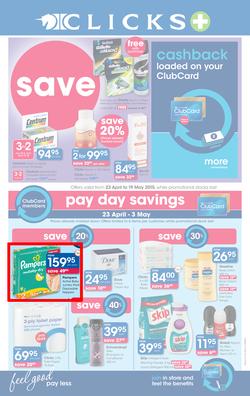 Clicks : Save (23 Apr - 19 May 2015), page 1
