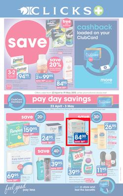 Clicks : Save (23 Apr - 19 May 2015), page 1