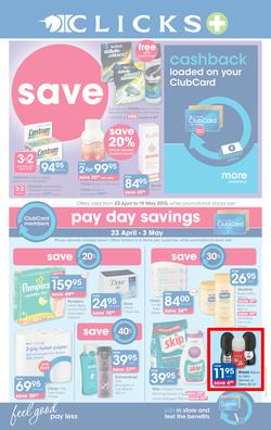 Clicks : Save (23 Apr - 19 May 2015), page 1