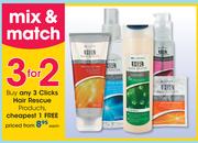 Clicks Hair Rescue Products Each