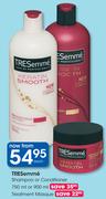 Tresemme Shampoo Or Conditioner-750ml Or 900ml & Treatment Mascue Each