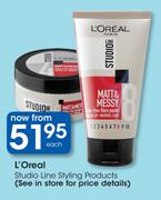 L'Oreal Studio Line Styling Products Each