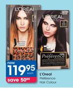  L'Oreal Preference Hair Colour Each