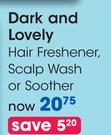Dark And Lovely Hair Freshener Scalp Wash Or Soother Each