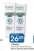 Pond's Spot Clear Facial Products Each
