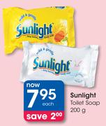 Sunlight Toilet Soap-200g Each