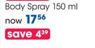 Shower To Shower Body Spray-150ml