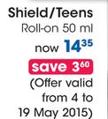 Shield/Teens Roll-On-50ml
