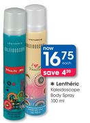 Lentheric Kaleidoscope Body Spray-100ml Each