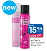 Clicks Perfumed Body Spray-90ml Each