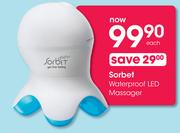 Sorbet Waterproof LED Massager Each