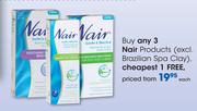 Nair Products Each(Excl.Brazilian Spa Clay)
