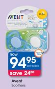 Avent Soothers-Per Pack