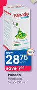 Panado Paediatric Syrup-100ml Each