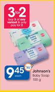 Johnson's Baby Soap-100g Each