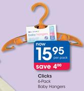 Clicks 6-Pack Baby Hangers-Per Pack