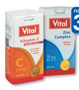 Vital Vitamin C Orange or Cherry 100 Chewable Tablets-Per Pack