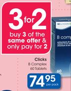 Clicks B Complex 60 Tablets-Per Pack
