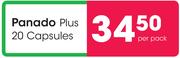 Panado Plus 20 Capsules-Per Pack