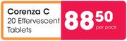 Corenza C 20 Effervescent Tablets-Per Pack