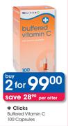 Clicks Buffered Vitamin C-100 Tablets-2's
