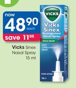 Vicks Sinex Nasal Spray-15ml