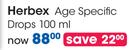Herbex Age Specific Drops-100ml
