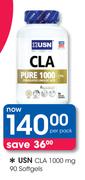 USN CLA 100mg 90 Softgels-Per Pack