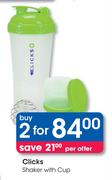 Clicks Shaker With Cup-2 Nos