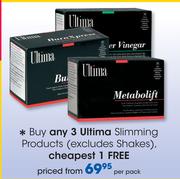 Ultima Slimming Products(Excludes Shakes)-Per Pack