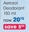 Shield Aerosol Deodorant-150ml Each