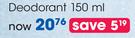 Nivea Men Deodorant-150ml Each