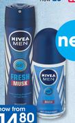 Nivea Men Fresh Musk Roll-On-50ml Each