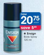 Ensign Body Spray-125ml