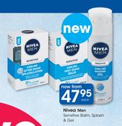 Nivea Men Sensitive Balm, Splash & Gel-Each