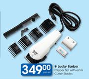 Lucky Barber Clipper Set with Extra Cutter Blades-Per Set