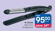 Clicks Wet & Dry Straightener