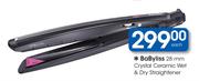 BaByliss 28mm Crystal Ceramic Wet & Dry Straightener