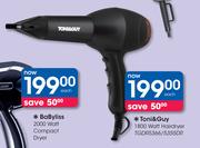 Toni&Guy 1800 Watt Hairdryer TGDR5366/5355DR
